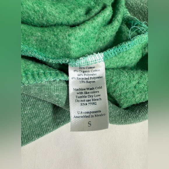 THREADS 4 THOUGHT Men’s green full zip hoodie jacket size S - Picture 10 of 12